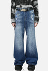 Chic 2000s Classic Graphic Bell Leg Denim