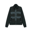 Tattoo Print Grunge Zip-Through Top