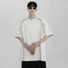 Curated Unstructured Stripe Illustrated Short Sleeve T-Shirt