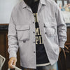 Küba Yaka Gofre Dokulu Gömlek, model üzerinde — Navra Wear