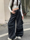2000s Black Cyber Utility Denim