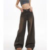 Heritage Coffee Grey High-Rise Denim