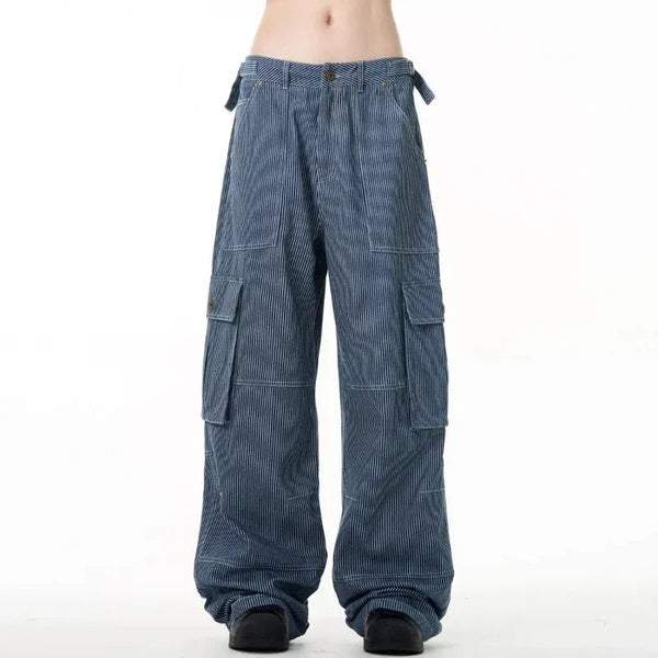 Heritage All-American Striped Street Jeans alternatif görünüm