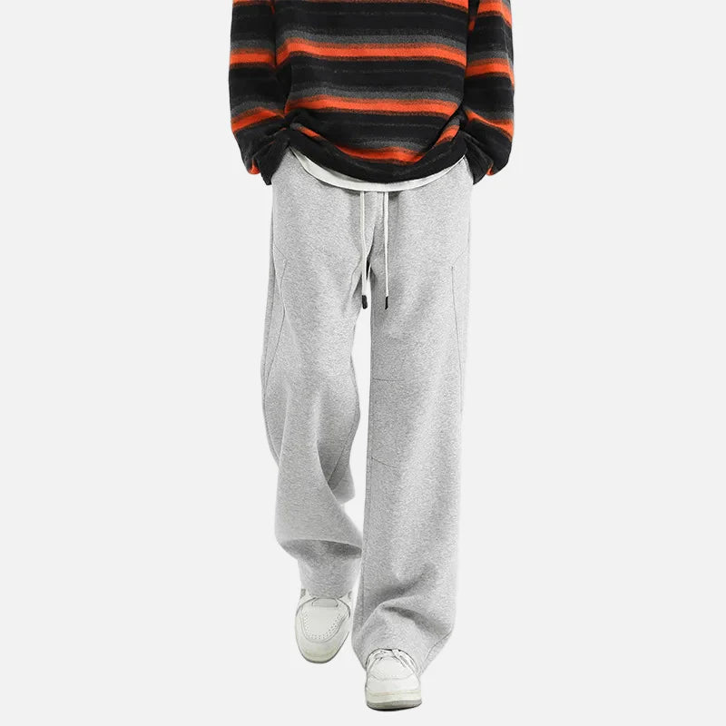 Wide Leg Beli Lastikli Jogger, önden görünüm — Navra Wear