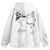 Oversized Graffiti Bold Hooded Top