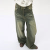 Flexible Heritage Faded Relaxed Bell Leg Denim