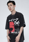 Street 66 Far-East Letter Print T-Shirt