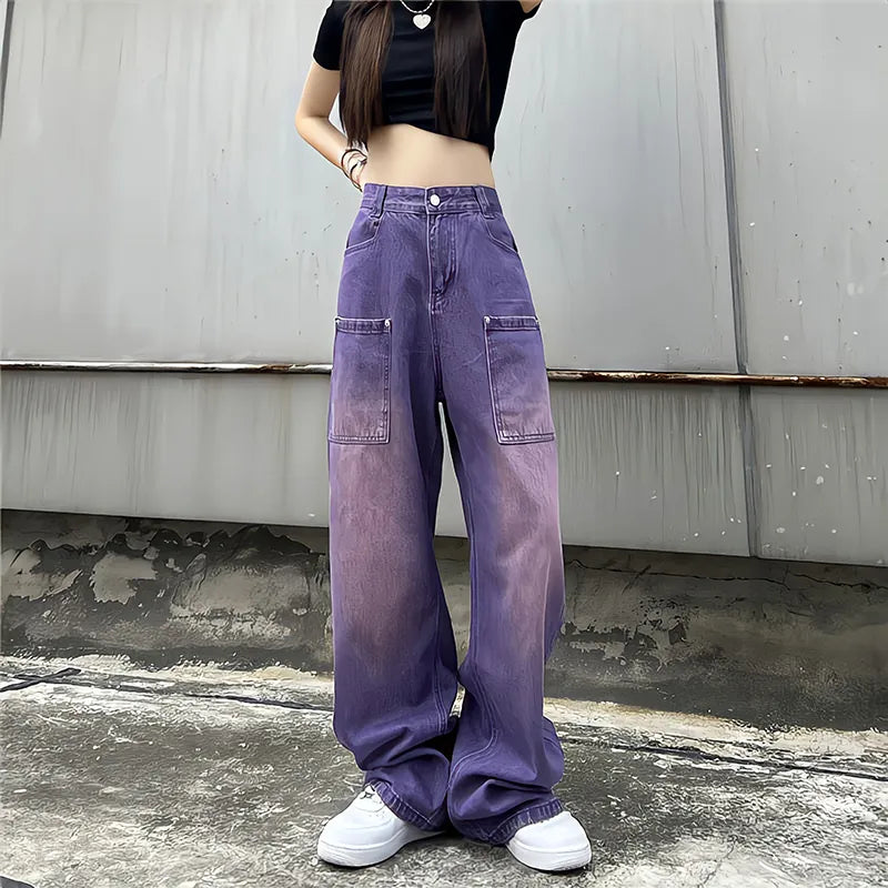 Women Lilac Relaxed Street Pants