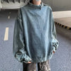 K-Denim Stand Collar Street Top