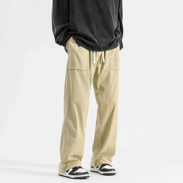 Wide Leg Drawcord Street Pants alternatif görünüm