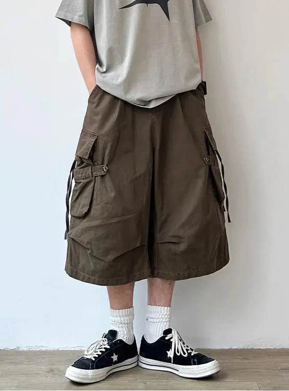 Heavy Air Grunge Cargo Shorts alternatif görünüm