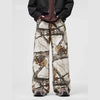 White Utility Oversized Denim Trousers Denim