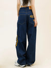 Womens Classic Flame Relaxed Torn Denim