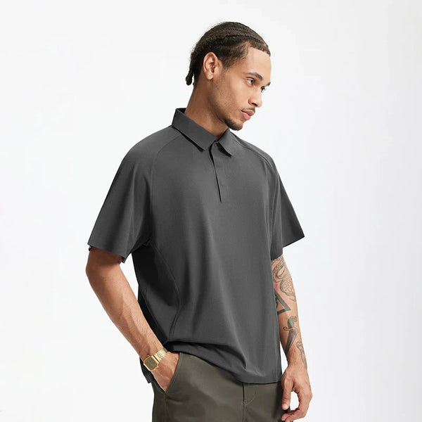 Mono-Color Color Modern Fit Sport-Collar T-Shirt
