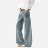 Bamboo Striped Faded Bell Leg Denim