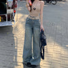 2000s Cozy Blue Classic Bell Leg Denim