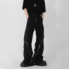 Zip Side Solid Trousers