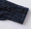 K-Fashion Plaid Lapel Relaxed Shirt