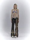 Faded Mosaic X-Stitch Denim