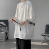 Iced Relaxed-Cut Plaid K-Wave Style T-Shirt