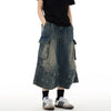 Urban Chill Rinse Utility Denim Shorts
