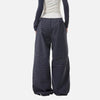 Indigo Grid High-Rise Wide-Leg