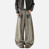 Western Style Stellar Printing Dirty Dying Denim