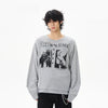 Archive Patterned Long Sleeve Hip Hop T-Shirt