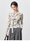 Collar Swing Elegant Long Sleeve T-Shirt
