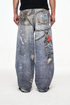 Elevated Luxury Easy Cut Digital Graphic Denim