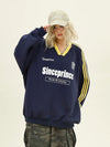 Dual Tone V-Neck Sweatshirt