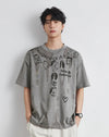 Foam Print Short T-Shirt