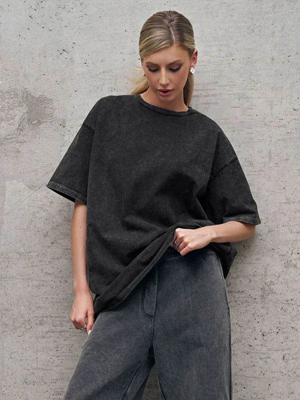 Classic-Wash Women's Archive Easy-Fit T-Shirt alternatif görünüm
