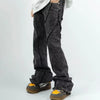 Cyber Rinse Black Relaxed Stacked Denim