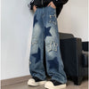 Stitched Stellar Mosaic Bell Leg Denim