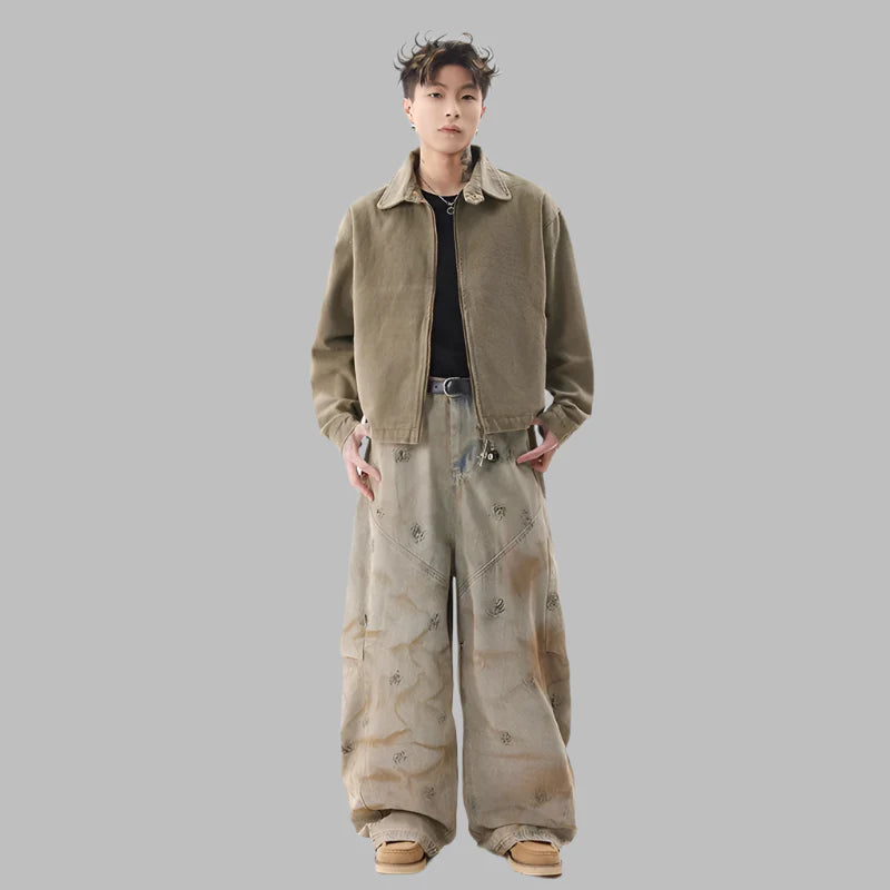 Heritage Graphic Relaxed Relaxed Bell Leg Denim