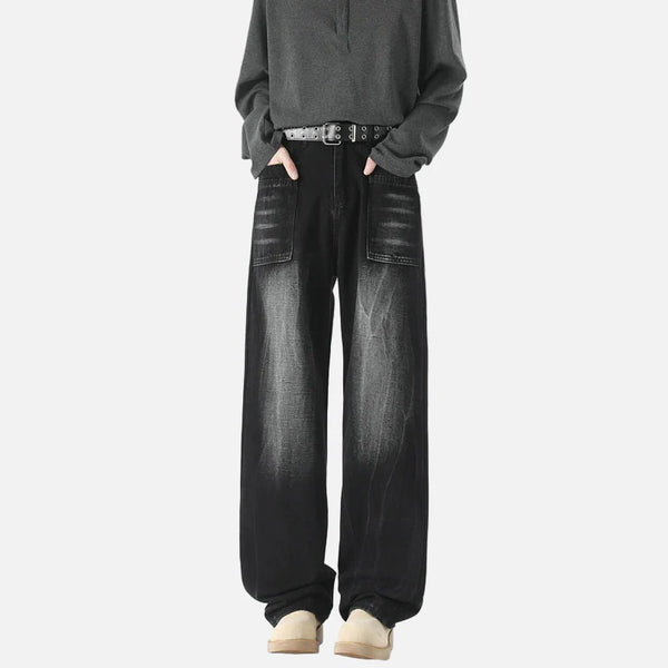 Metro Black Rinse Relaxed Denim