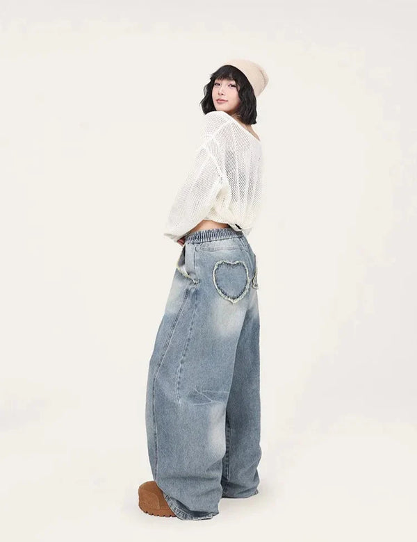 Blue Jazz Frayed Denim Long Denim alternatif görünüm