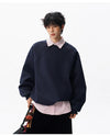 Sade Bisiklet Yaka Sweatshirt, detay görünüm — Navra Wear