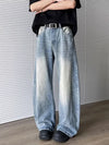 Vintage Yıkanmış Wide Leg Jean Pantolon, kombin görünüm — Navra Wear