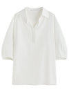 Linen Breeze Casual Summer Blouse
