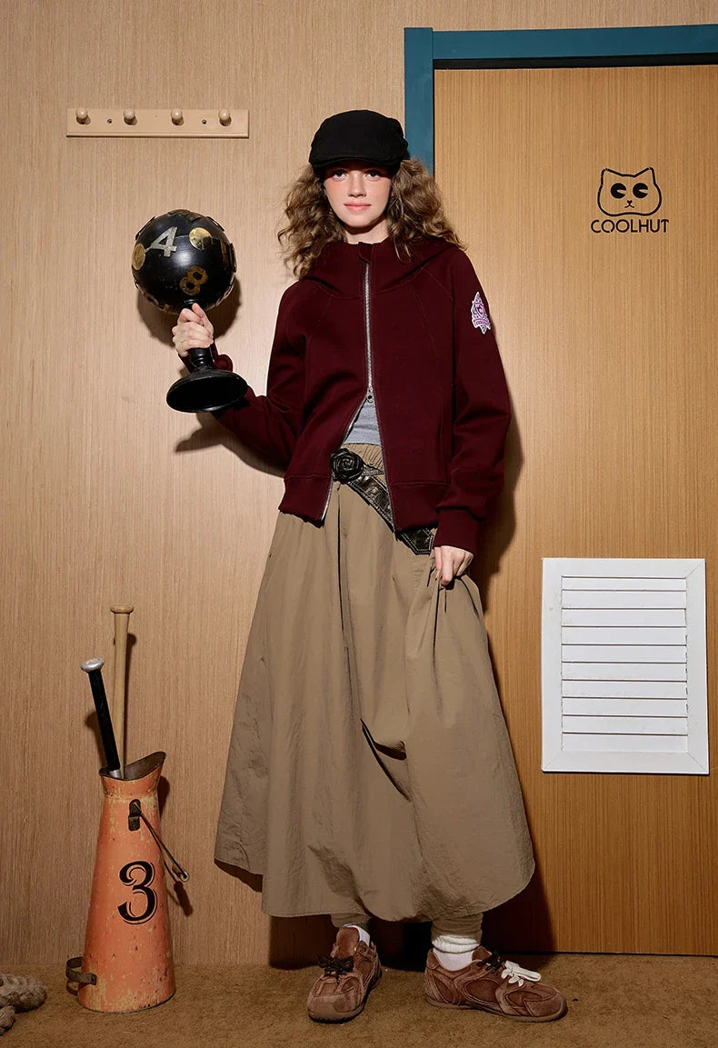 Stitch Baseball Hood Street Top