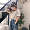 Timeless Staple Stripe Breezy-Cut Minimalist T-Shirt