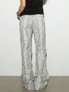 Color Splice High-Rise Wide-Leg
