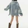 Casual Classic Faded Denim Sweatshirt