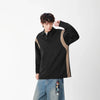 Cold Season Polo Contrast Sweatshirt