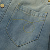 Sapphire Denim Elegant Womens Blouse