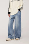 Relaxed Fit Bell-Leg Denim