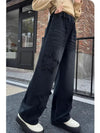 Classic & Sleek Black High-Rise Bell Leg Denim