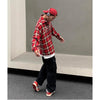 Signature Plaid Hip Hop Long Shirt